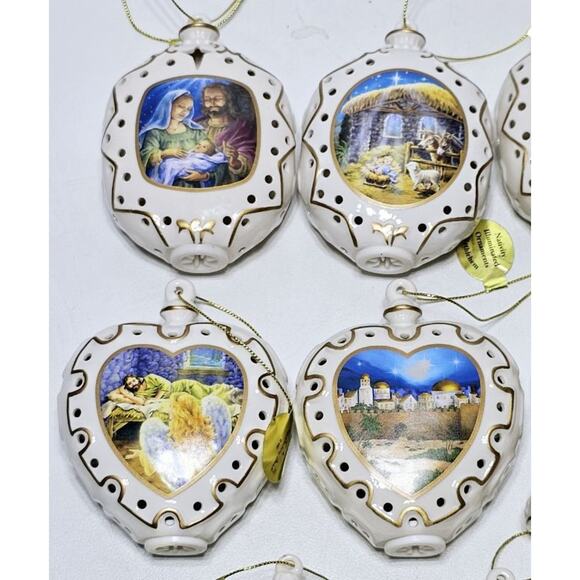 DANBURY MINT Nativity Illuminated Ornament Light Covers w/Christmas Bible Verses - Picture 4 of 13